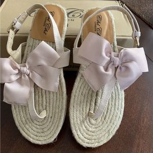 New Chi Chi London Pink Bow Natalie Sandals UK 7 US 9